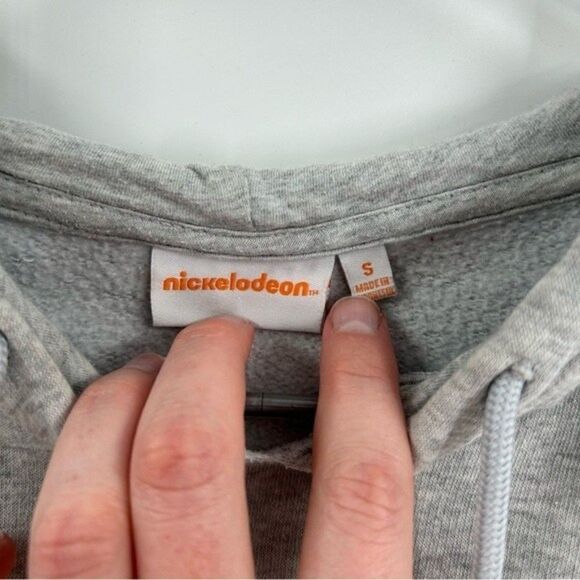 Nickelodeon 90's Cartoon Rugrats Ren and Stimpy Pullover Sweatshirt Gray Small - Picture 3 of 12